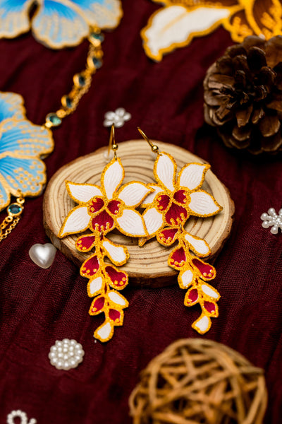 Batik Dangling Earrings