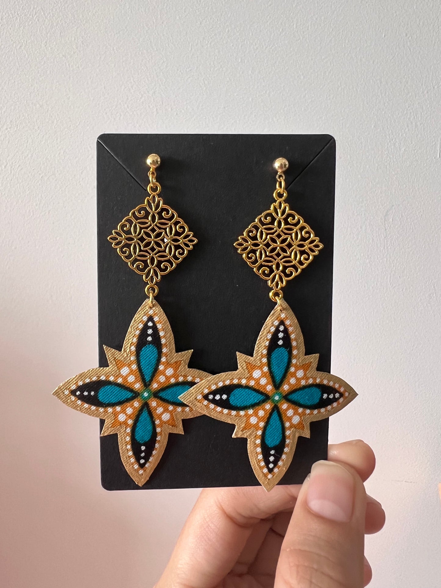 Majolica Batik Earrings