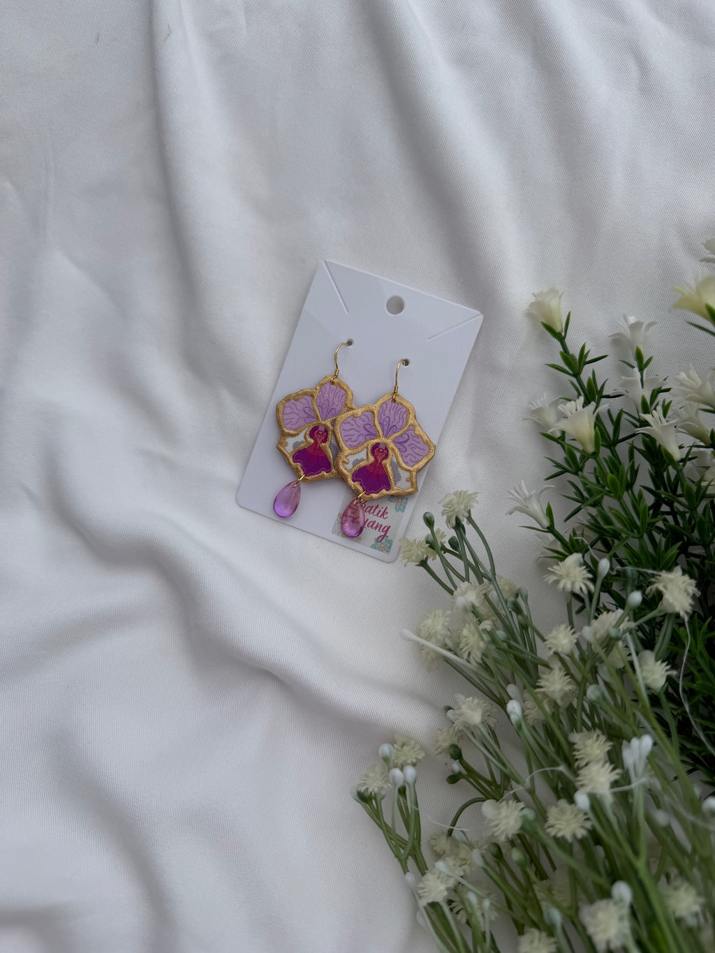 Vanda Miss Joaquim inspired EARRINGS Motif Approx Size: 3.5CM