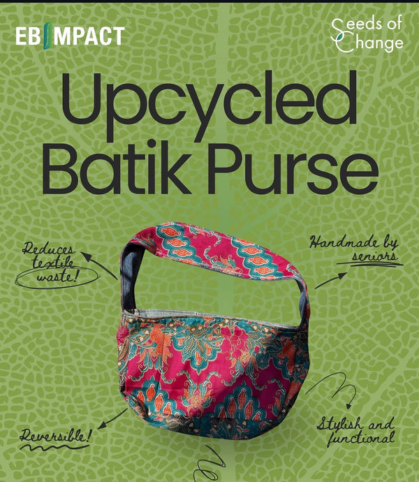 Upcycled Batik Purse Batik Sayang x Seeds of Change