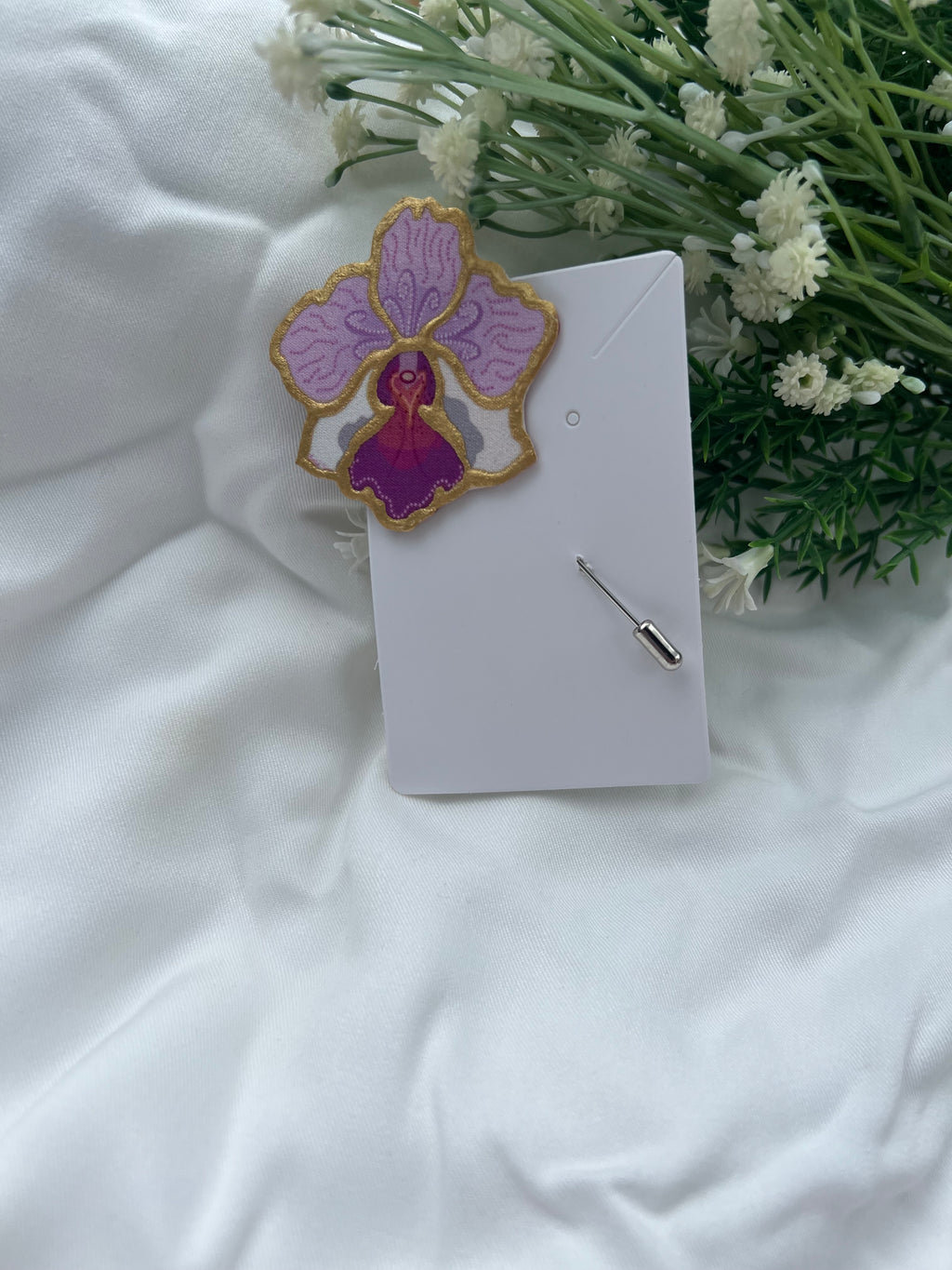 Vanda Miss Joaquim Hijab/Label Pin Motif Approx Size: 5.5CM
