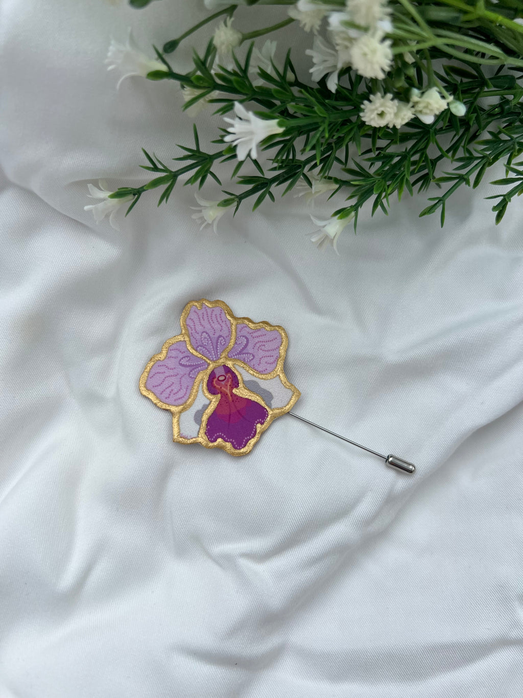 Vanda Miss Joaquim Hijab/Label Pin Motif Approx Size: 5.5CM