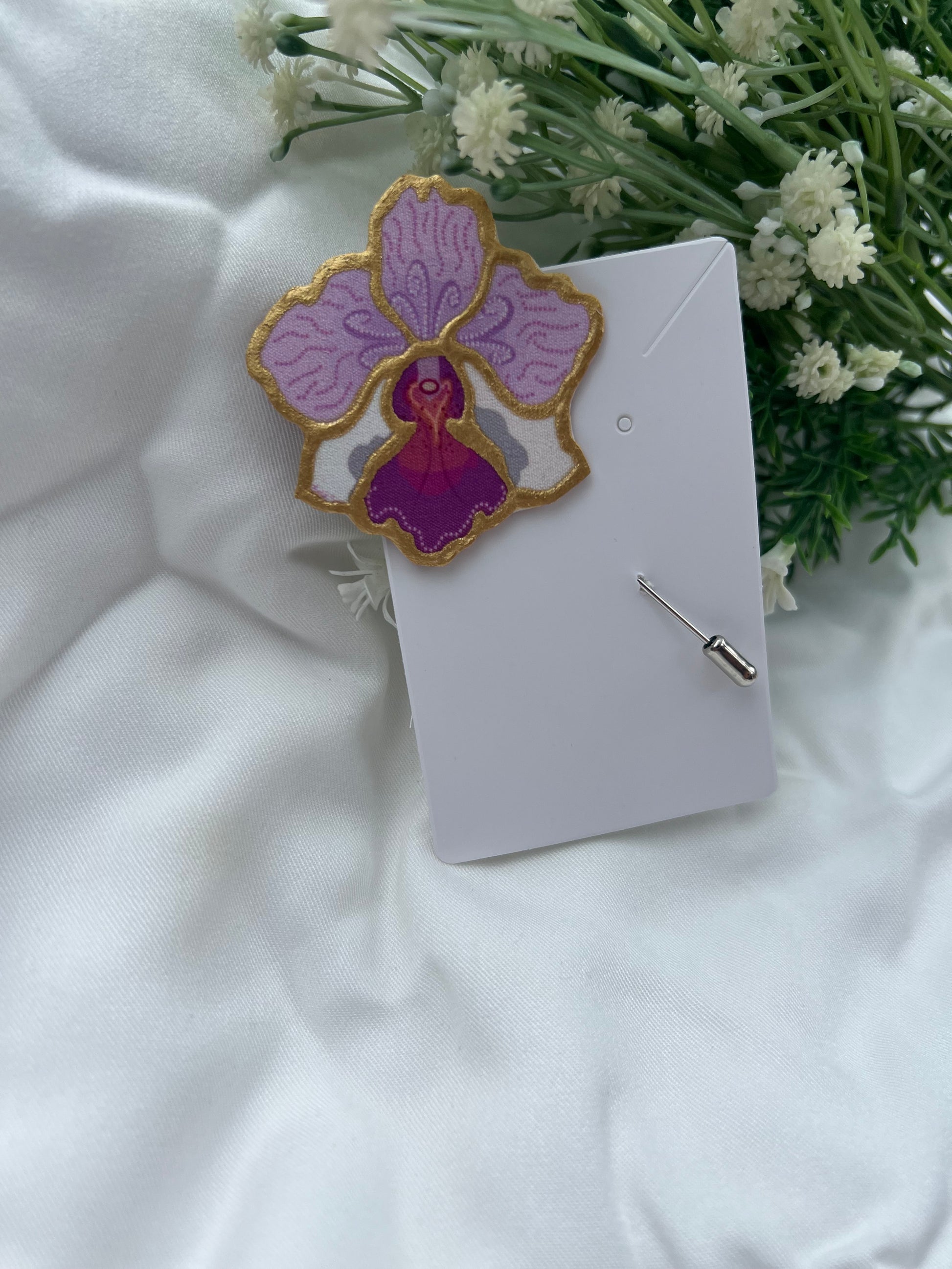 Vanda Miss Joaquim Hijab/Label Pin Motif Approx Size: 5.5CM