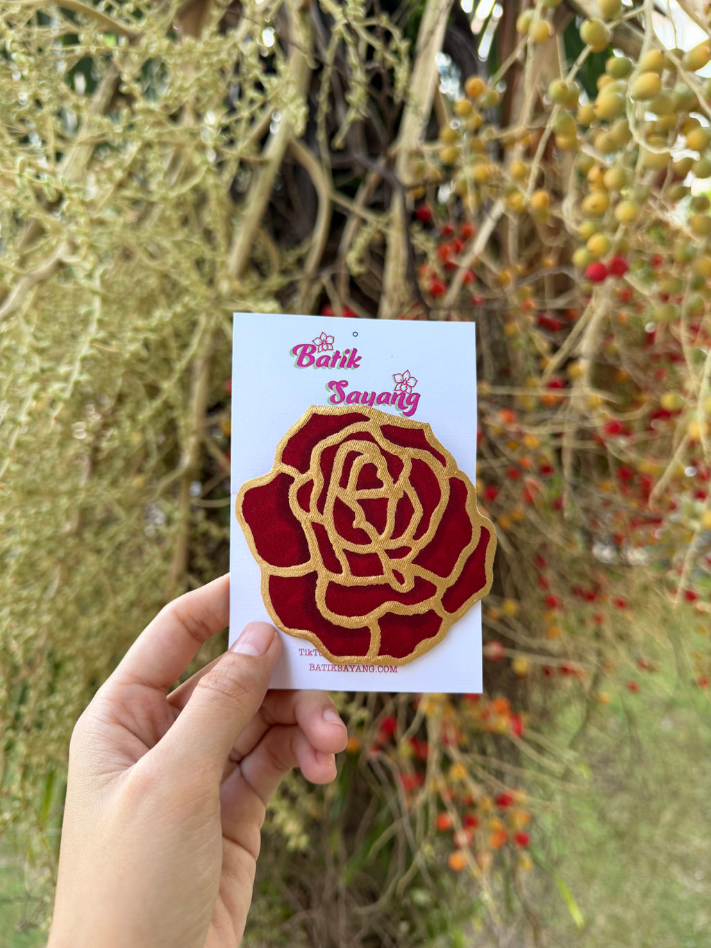 Beauty and the Rose Brooch