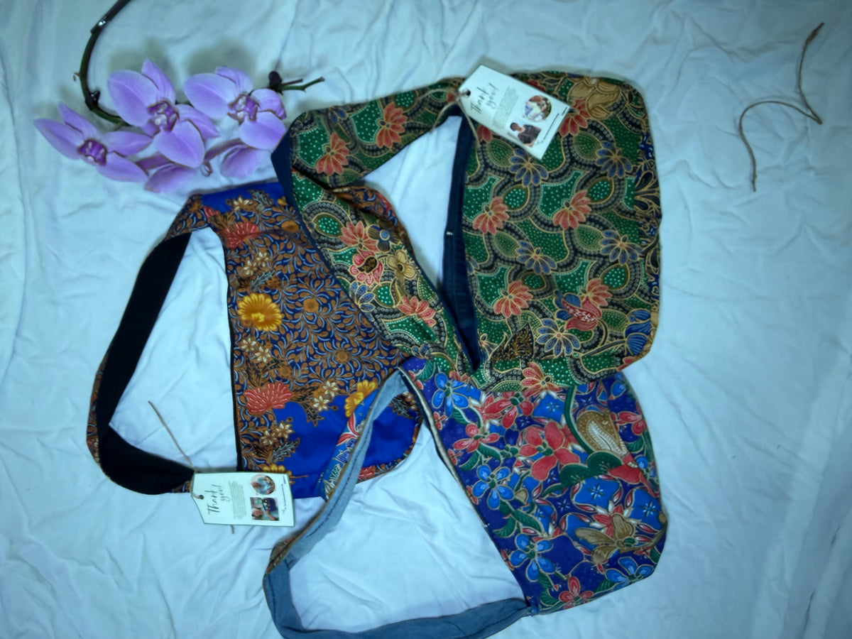 Upcycled Batik Purse Batik Sayang x Seeds of Change