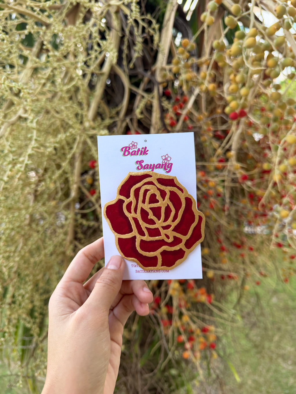 Beauty and the Rose Brooch