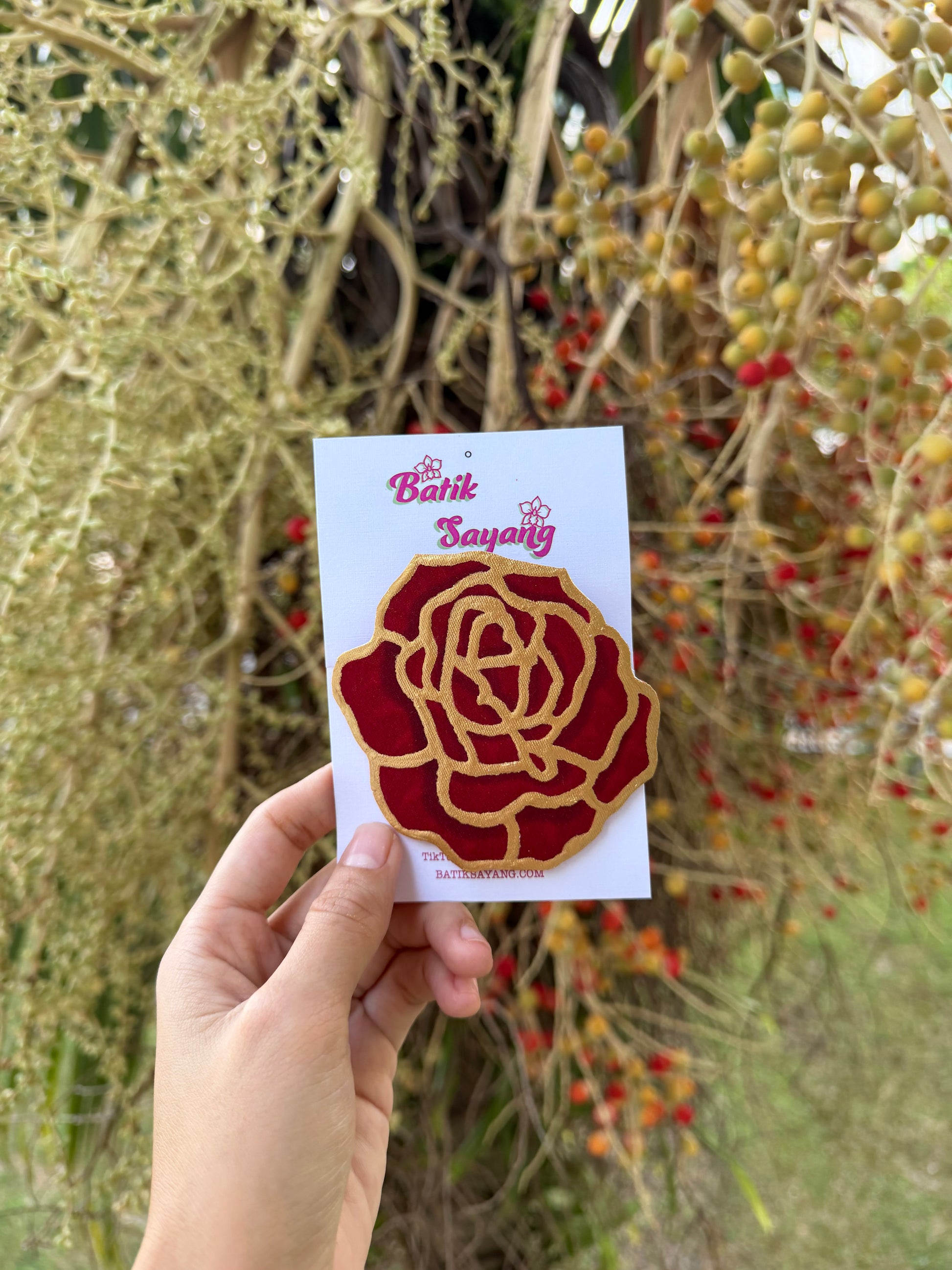 Beauty and the Rose Brooch