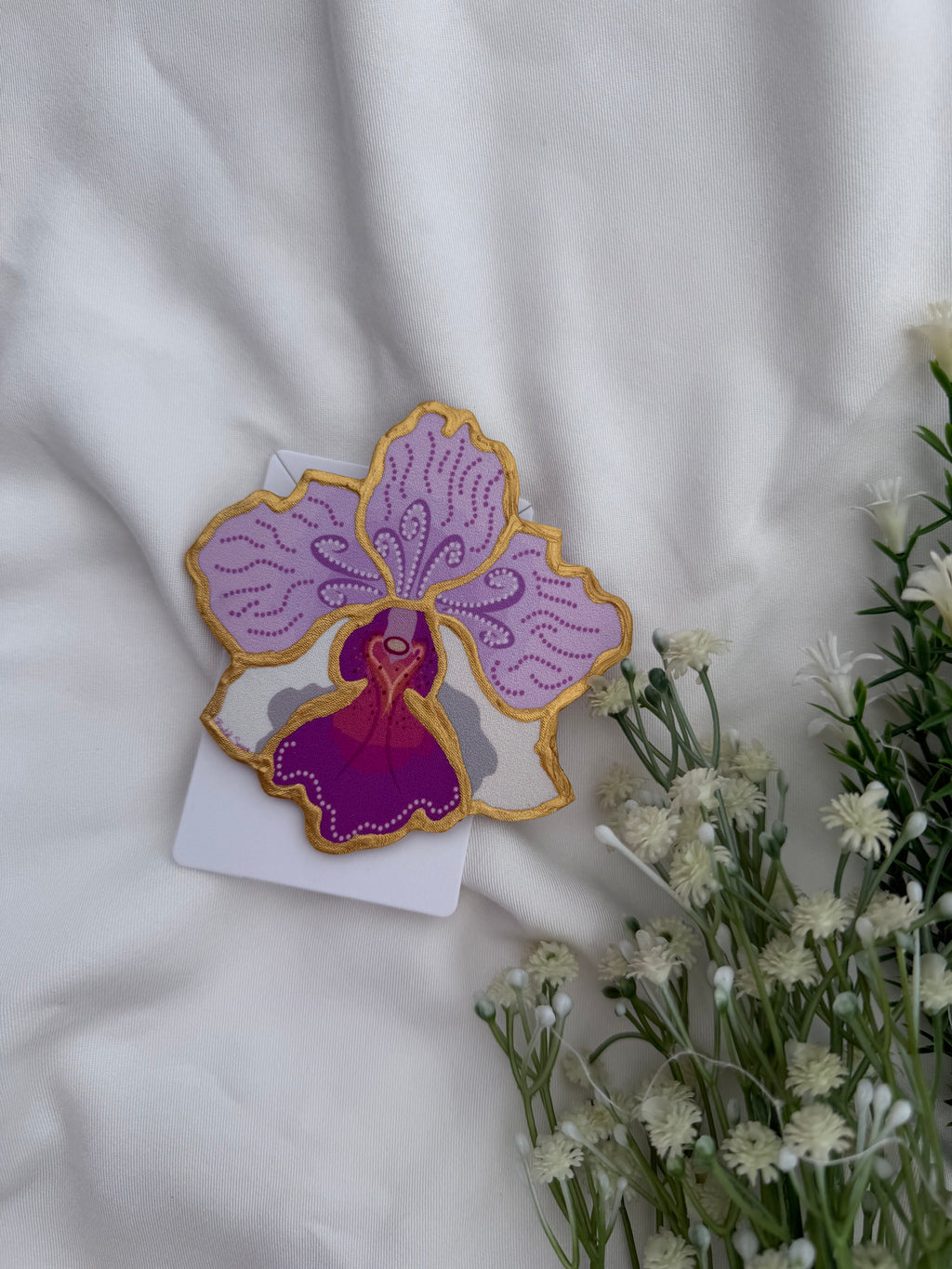 Vanda Miss Joaquim inspired Big Brooch Motif Approx Size: 9.5CM