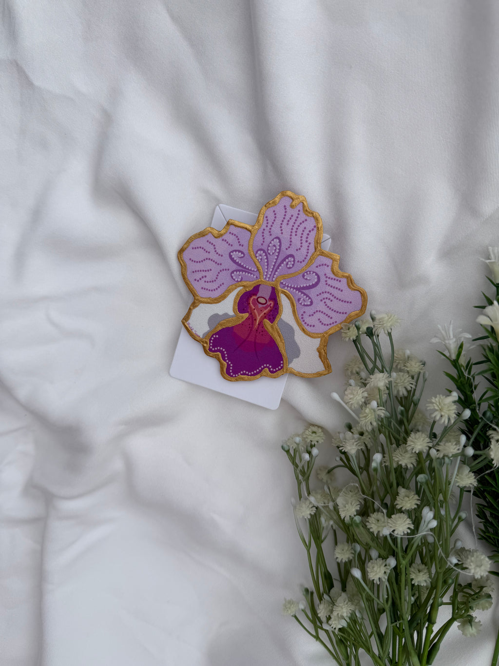 Vanda Miss Joaquim inspired Big Brooch Motif Approx Size: 9.5CM