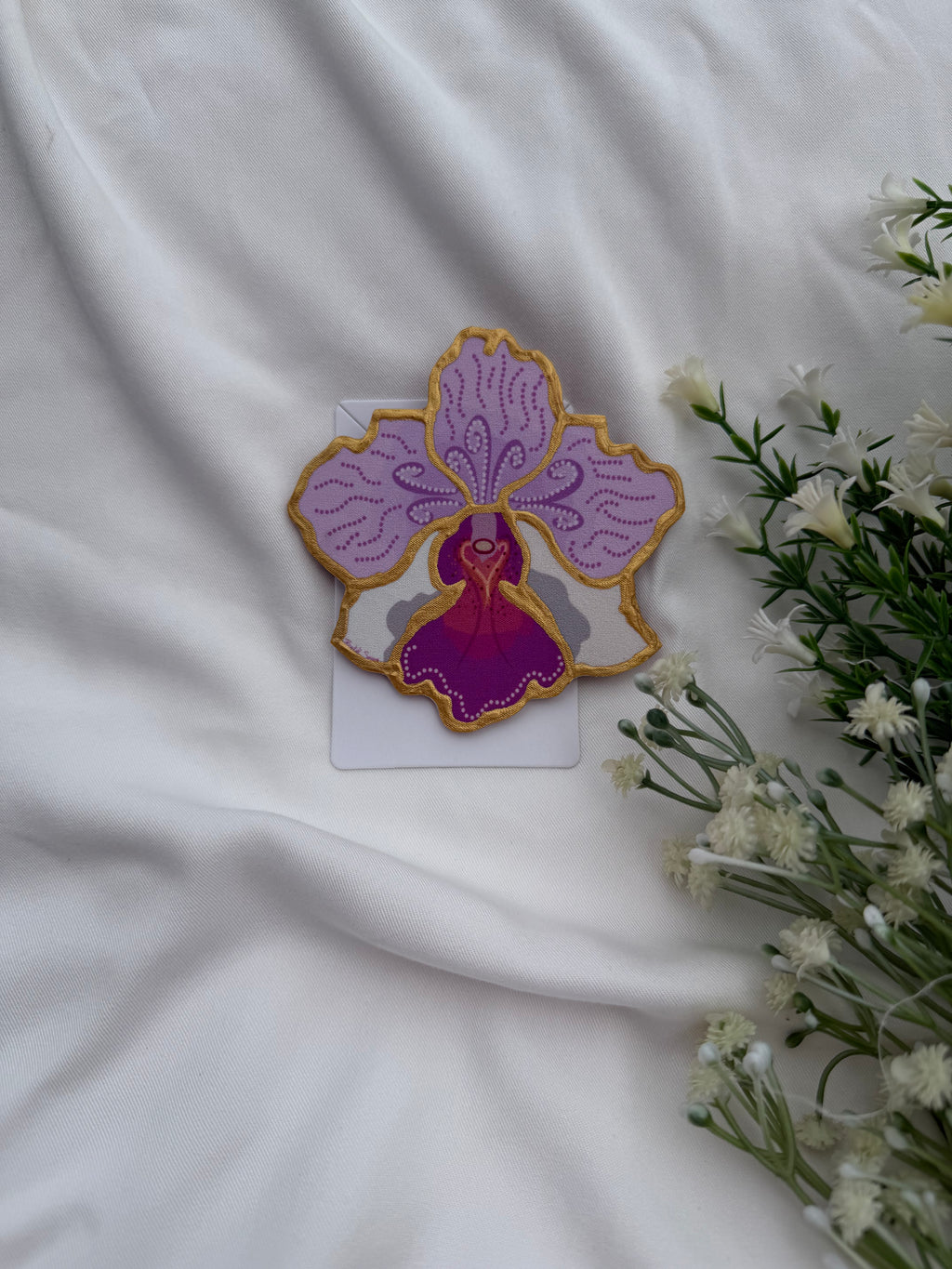 Vanda Miss Joaquim inspired Big Brooch Motif Approx Size: 9.5CM