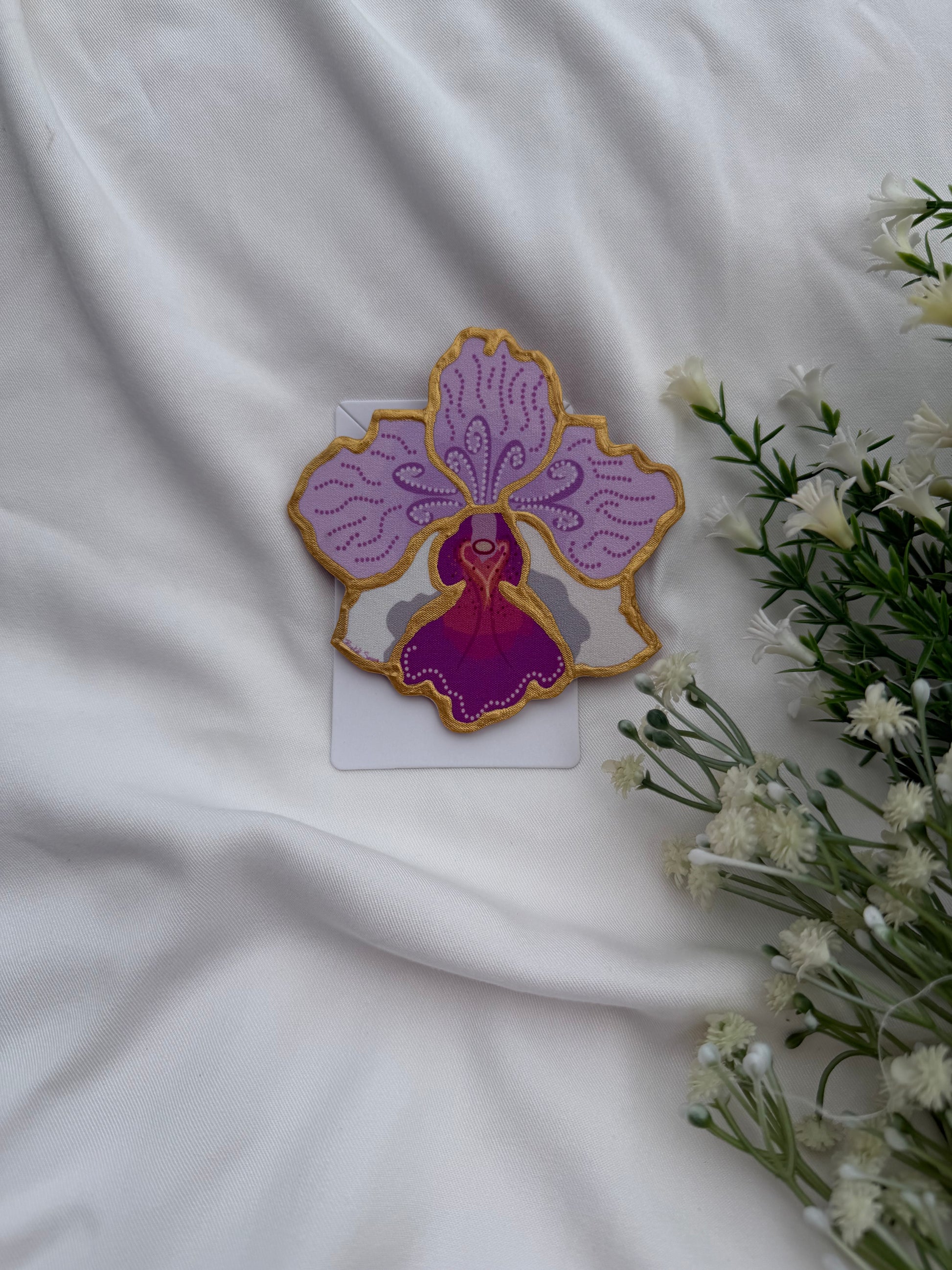 Vanda Miss Joaquim inspired Big Brooch Motif Approx Size: 9.5CM