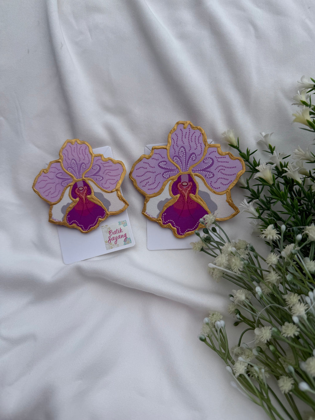 Vanda Miss Joaquim inspired Big Brooch Motif Approx Size: 9.5CM