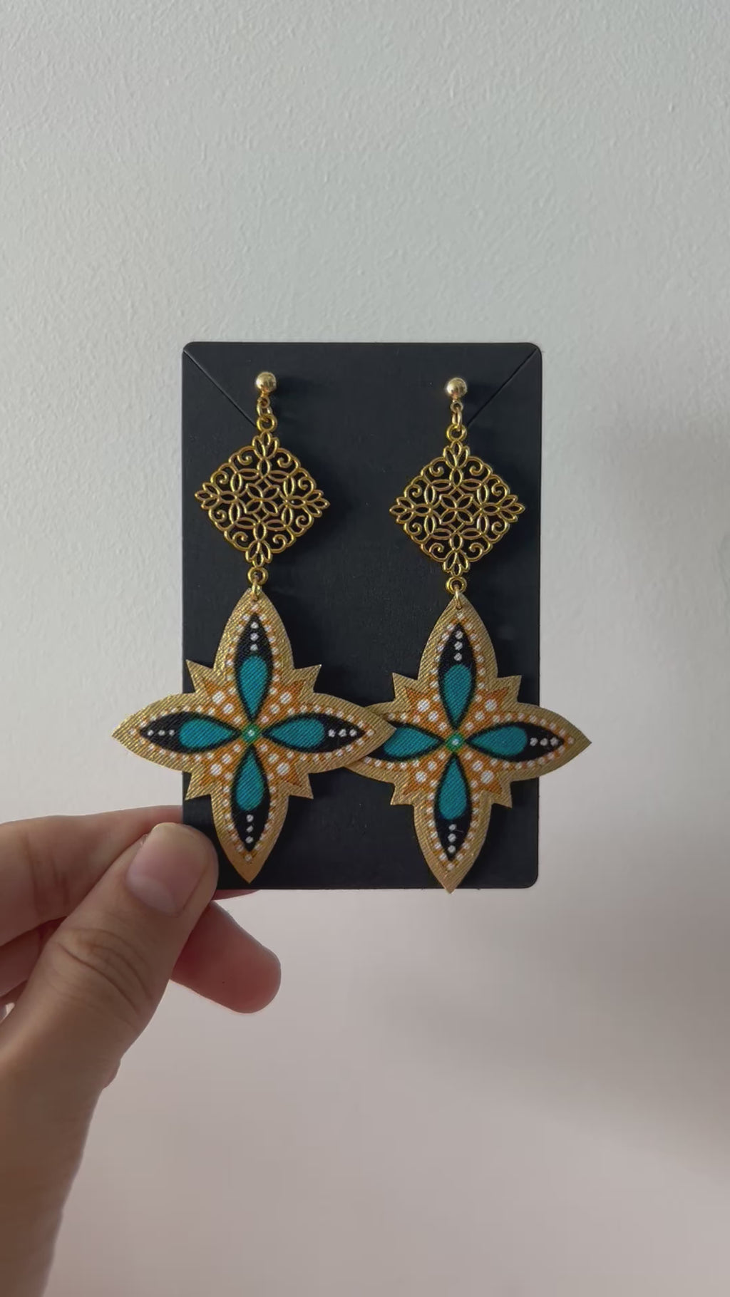 Majolica Batik Earrings