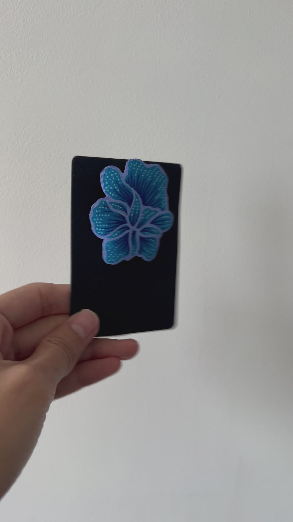Fira Batik Brooch (Green - White/ Sky Blue Violet)