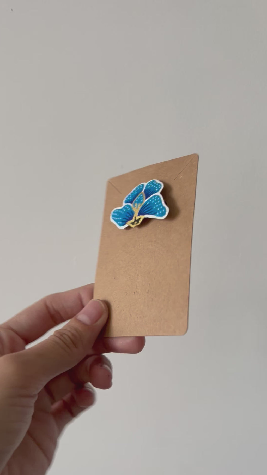 True Blue Batik Brooch (Big/Small)